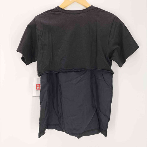 ローブドシャンブルコムデギャルソン robe de chambre COMME des GARCONS 02SS 切替 コットン クルーネック 半袖Tシャツ レディース