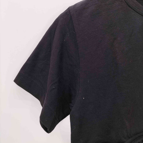 ローブドシャンブルコムデギャルソン robe de chambre COMME des GARCONS 02SS 切替 コットン クルーネック 半袖Tシャツ レディース