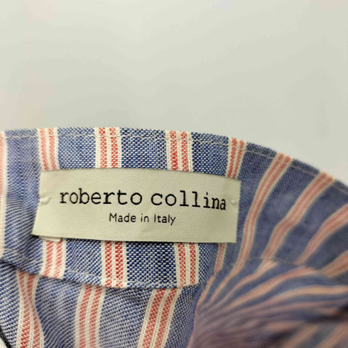 ロベルトコリーナ ROBERTO COLLINA コットンストライプ フレアスカート レディース