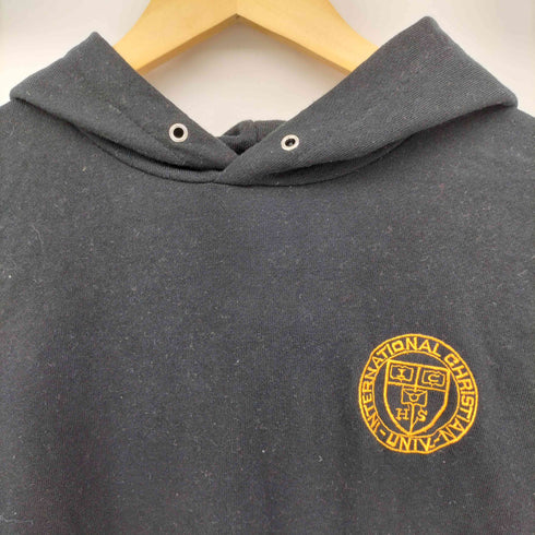 ハイスクールエンブレム刺繍 プルオーバー パーカー メンズ JPN:XL
