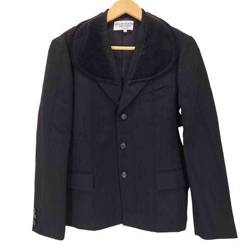 ローブドシャンブルコムデギャルソン robe de chambre COMME des GARCONS 01AW 丸襟 3B テーラードジャケット レディース JPN:L