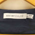 シーバイクロエ SEE BY CHLOE シルクノースリーブワンピース レディース US:0-2