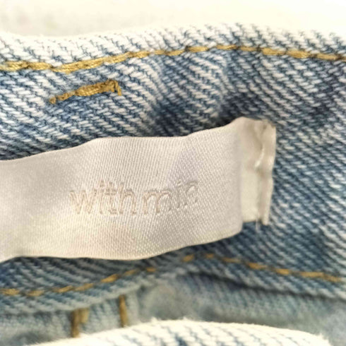 フロントダメージデニムパンツ レディース JPN:S