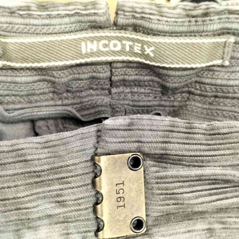 インコテックス INCOTEX リップストップポケット テーパードコーデュロイパンツ メンズ