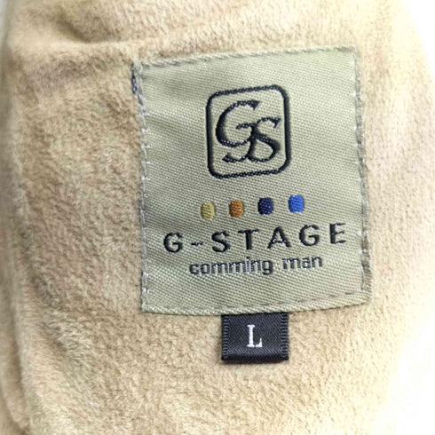 ジーステージ G-Stage フェイクムートン スタンドカラー ジャケット メンズ
