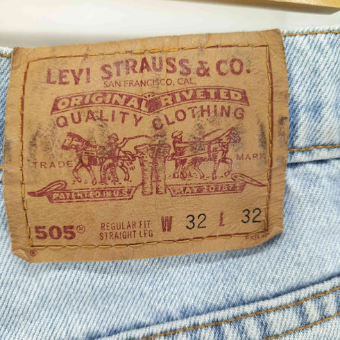 リーバイス Levis 90S 505ストレートデニムパンツ ボタン裏525 アイスウォッシュブルー メンズ 32/32
