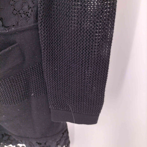 ダイアンフォンファステンバーグ DIANE VON FURSTENBERG 花柄レース ウール ロングカーディガン レディース import:S