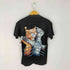 MR BIG 両面プリントTシャツ ネコ CAT 宇宙柄 レディース import:S