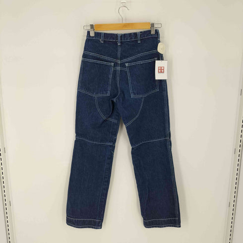 DAVID BRANDON デニムステッチワークパンツ ペインター レディース