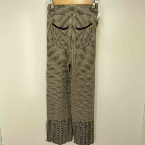 ウィルフリー willfully ジャガードニットパンツ レディース FREE