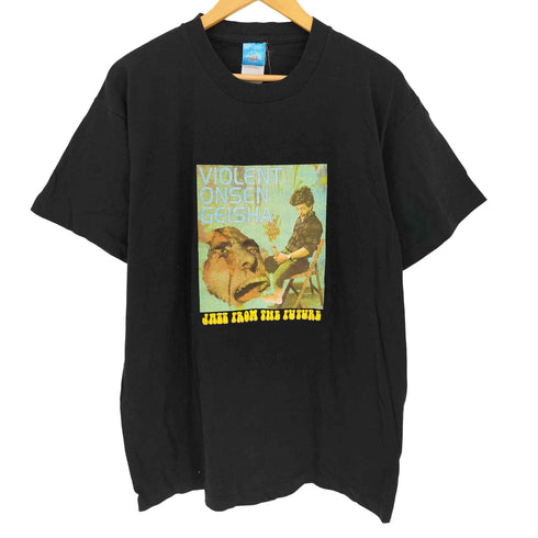 フルーツオブザルーム FRUIT OF THE LOOM 90s USA製 JAZZ FROM THE FUTURE VIOLENT ONSEN GEISHA ノイズミュージック クルーネックTシャツ メンズ import:L