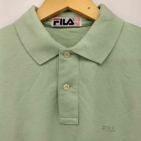 フィラ FILA 香港製 ロゴ刺繍 鹿の子 ポロシャツ メンズ S~M