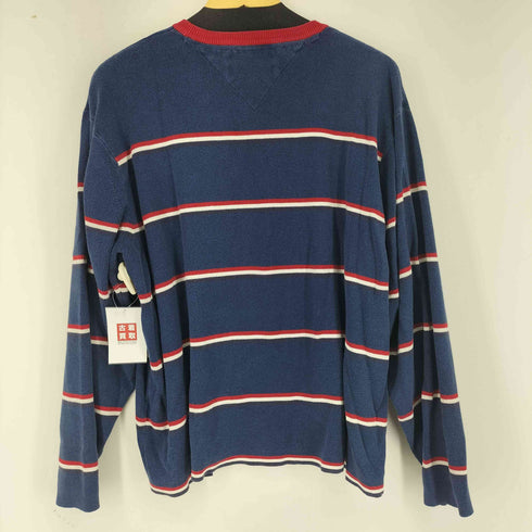 トミーヒルフィガー TOMMY HILFIGER 90S ボーダー コットンニット メンズ JPN:XL