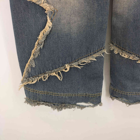 KENVIBE パッチワークスターワイドカーゴデニムパンツ メンズ JPN:XL