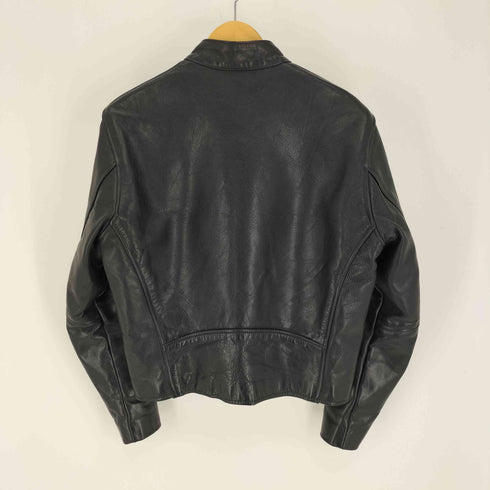 バンソン VANSON USA製 COMET コメット 裏地チェック ホースハイド シングル ライダースジャケット メンズ US:38