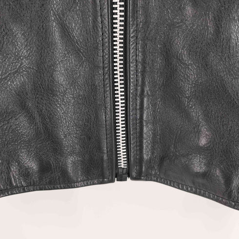 バンソン VANSON USA製 COMET コメット 裏地チェック ホースハイド シングル ライダースジャケット メンズ US:38