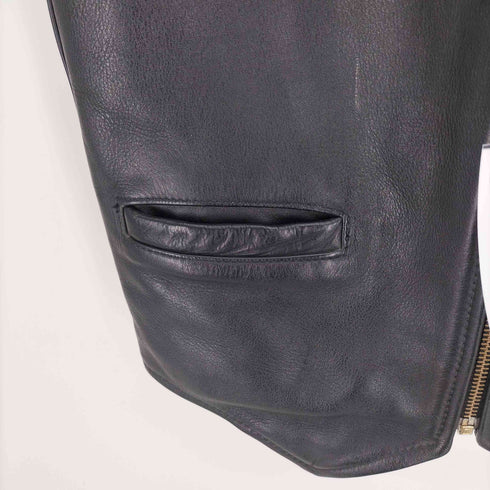 バンソン VANSON 90S USA製 ロケットTALON レザー ベスト メンズ US:38