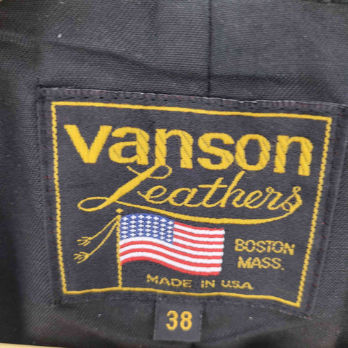 バンソン VANSON 90S USA製 ロケットTALON レザー ベスト メンズ US:38
