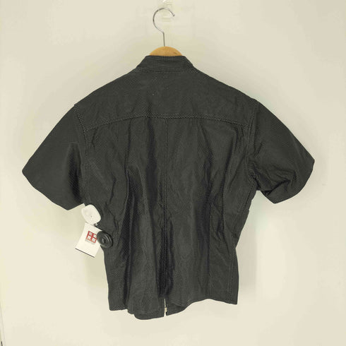FREEDOM ボールジップ パンチング バッファローレザー S/S ジャケット 水牛革 メンズ import:L