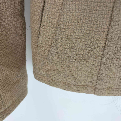 バーバリーブルーレーベル BURBERRY BLUE LABEL ラクーンファー メルトン ショートダッフル 裏地ノバチェック レディース JPN:36