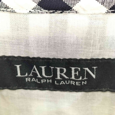 ローレンラルフローレン LAUREN RALPH LAUREN ギンガムチェック ノースリーブワンピース レディース US:0-2