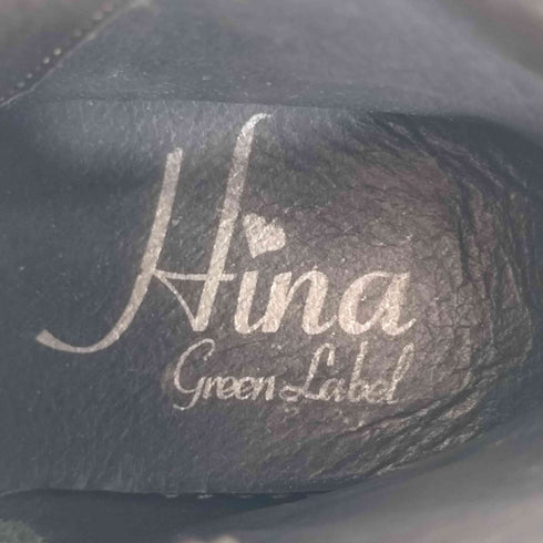 Hina Green Label フラワーモチーフ付 ハイカットスニーカー レディース