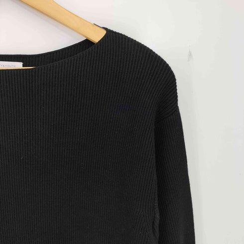 ビューティーアンドユースユナイテッドアローズ BEAUTY & YOUTH UNITED ARROWS 畦リブボートネックニット レディース
