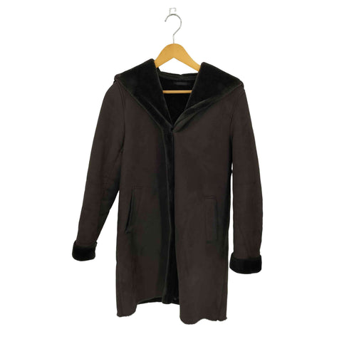 ユニクロ UNIQLO ムートンタッチ フーデット コート レディース import:M