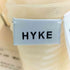 ハイク HYKE SHEER WIDE RIBBED SWEATER BUSTIER TOP Cream レディース FREE