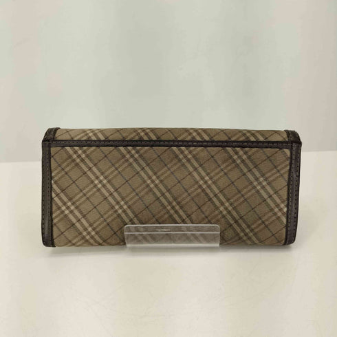 バーバリーブルーレーベル BURBERRY BLUE LABEL メタルロゴ ノバチェック 長財布 レディース