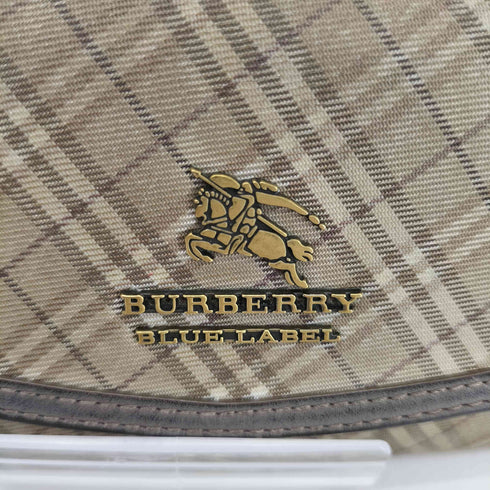 バーバリーブルーレーベル BURBERRY BLUE LABEL メタルロゴ ノバチェック 長財布 レディース