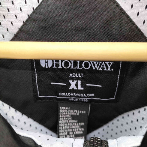 ホロウェイ HOLLOWAY ホッケー チームワッペン 裏地メッシュ ロゴ刺繍 フードイン ジャケット メンズ import:XL