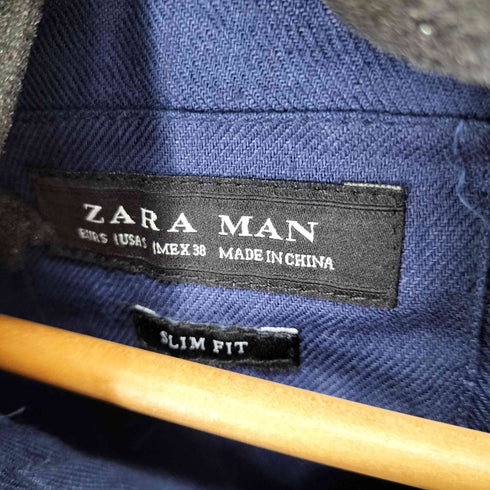 ザラマン ZARA MAN コットンリネン アノラックジャケット メンズ import:S