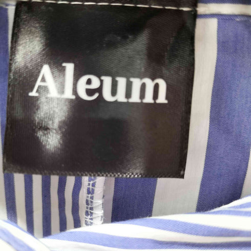 Aleum アシンメトリー ストライプシャツ オーバーサイズ レディース ONE SIZE