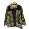 GOOD EARTH CLOTHING ゼブラ ヒョウ柄 猫目ボタン コットン ジャケット レディース import:M
