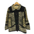GOOD EARTH CLOTHING ゼブラ ヒョウ柄 猫目ボタン コットン ジャケット レディース import:M