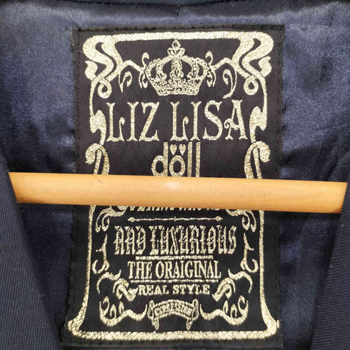 リズリサ LIZ LISA 紋章刺繍 ダブルテーラードベスト 金ボタン レディース