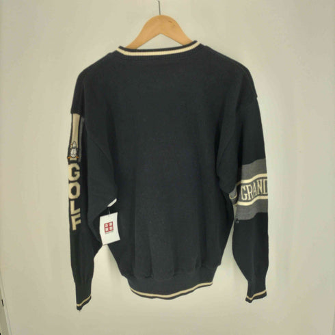 マンシングウェア GRANDSLAM MUNSINGWEAR ロゴ刺繍 袖ニット切替 プルオーバー フリース トップス メンズ MA