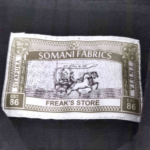 フリークスストア FREAKS STORE SOMANI FABRICS チェック柄オックスフォードシャツ メンズ JPN:M