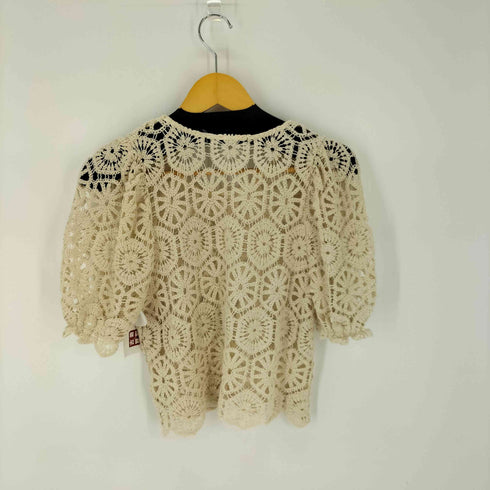 ヘザー Heather クロシェ編み S/Sカットソー レディース FREE