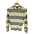 チャップス CHAPS ボーダー ローゲージ ケーブル コットン ニット レディース import:S