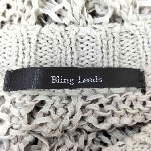 ブリングリーズ Bling Leads レース編込 ニット メンズ JPN:L
