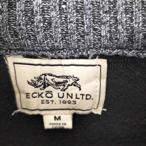 エコーアンリミテッド ECKO UNLTD ハーフジップ ボーダーニット メンズ JPN:M