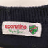 sporutino カラフル ブロック チェック 金ボタン ウール ニット カーディガン レディース