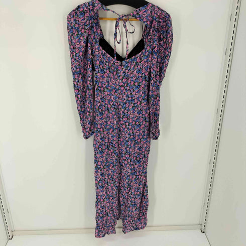 ザラ ZARA オフショルフラワーワンピース フロントギャザー レディース import:S
