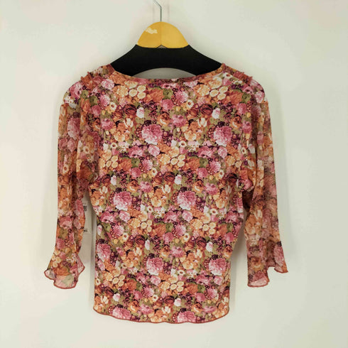 {[PICCOT 花柄シャツブラウス レディース