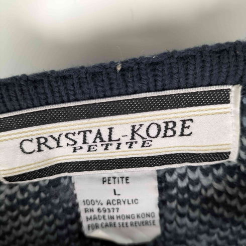 CRYSTAL-KOBE ノルディック カーディガン レディース JPN:L