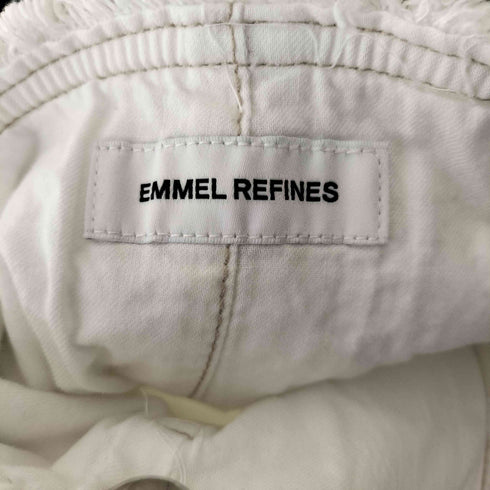 エメルリファインズ EMMEL REFINES EM キリカエステッチ ホワイト デニム スカート レディース JPN:XS