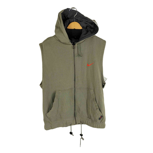 ナイキ NIKE 00S SWOOSH ソースリーブ ジップアップパーカー Y2K テック メンズ import:M