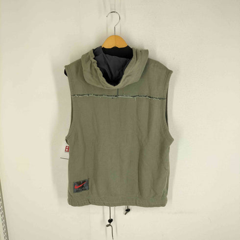 ナイキ NIKE 00S SWOOSH ソースリーブ ジップアップパーカー Y2K テック メンズ import:M